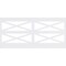 Ekena Millwork 44"H x 94 1/2"W Farmhouse Fence PVC Wainscot Paneling Kit WPK44X94FHF - alternate 5